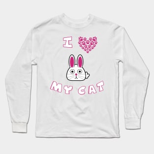 I love my cat, lovely cat shirt, cat lover Long Sleeve T-Shirt